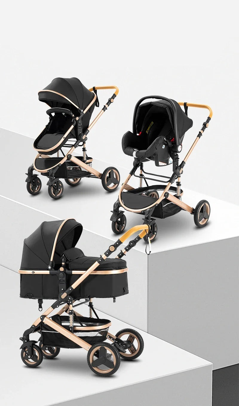 Poussette 3-en-1 – Nacelle, Siège Auto et Poussette Tout-en-Un | TRIO
