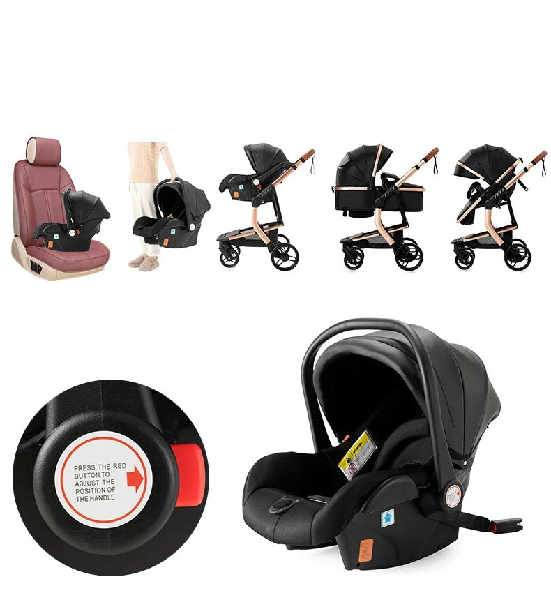 MAGIC | Poussette Bébé 3 en 1 Multifonction Légère et Réversible