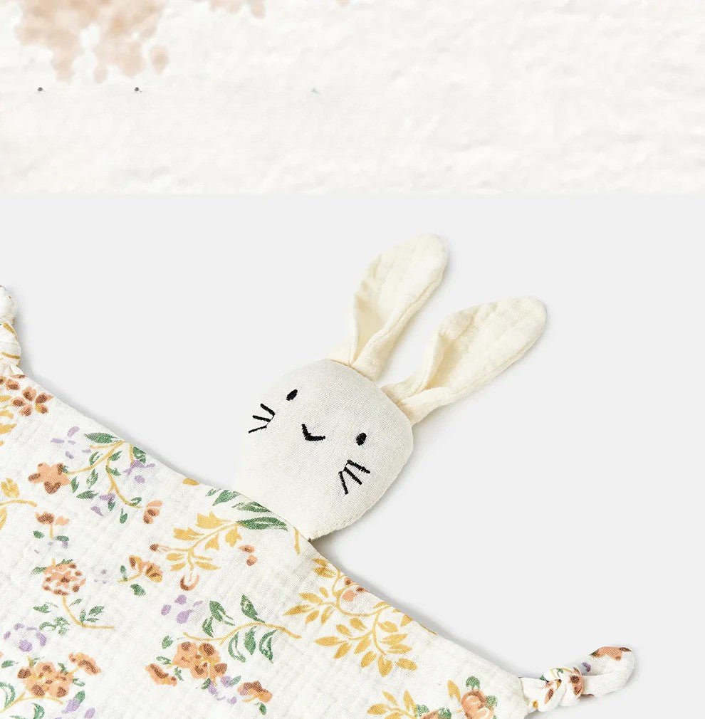 Doudou bébé en mousseline de coton doux