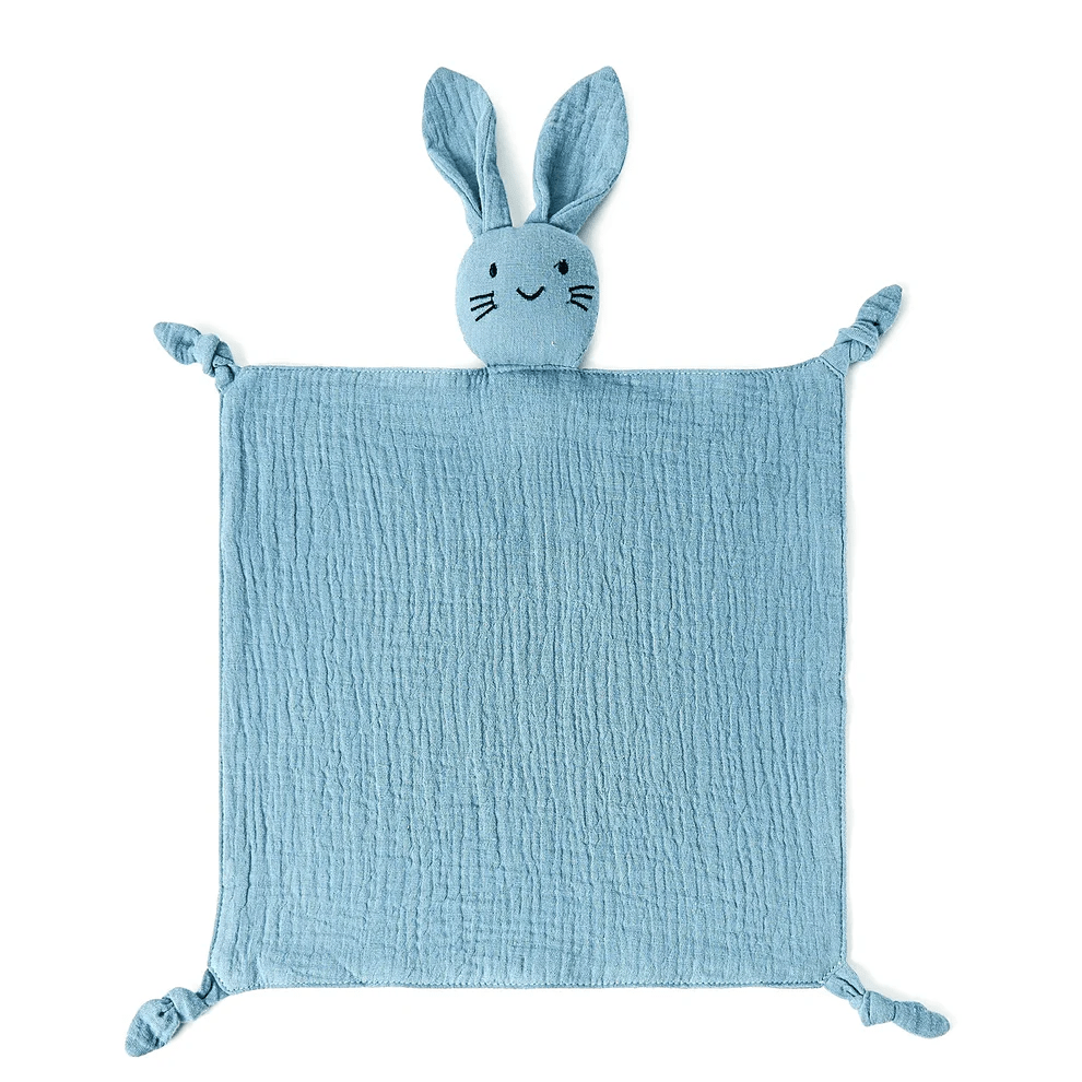 Doudou bébé léger et doux en forme de lapin