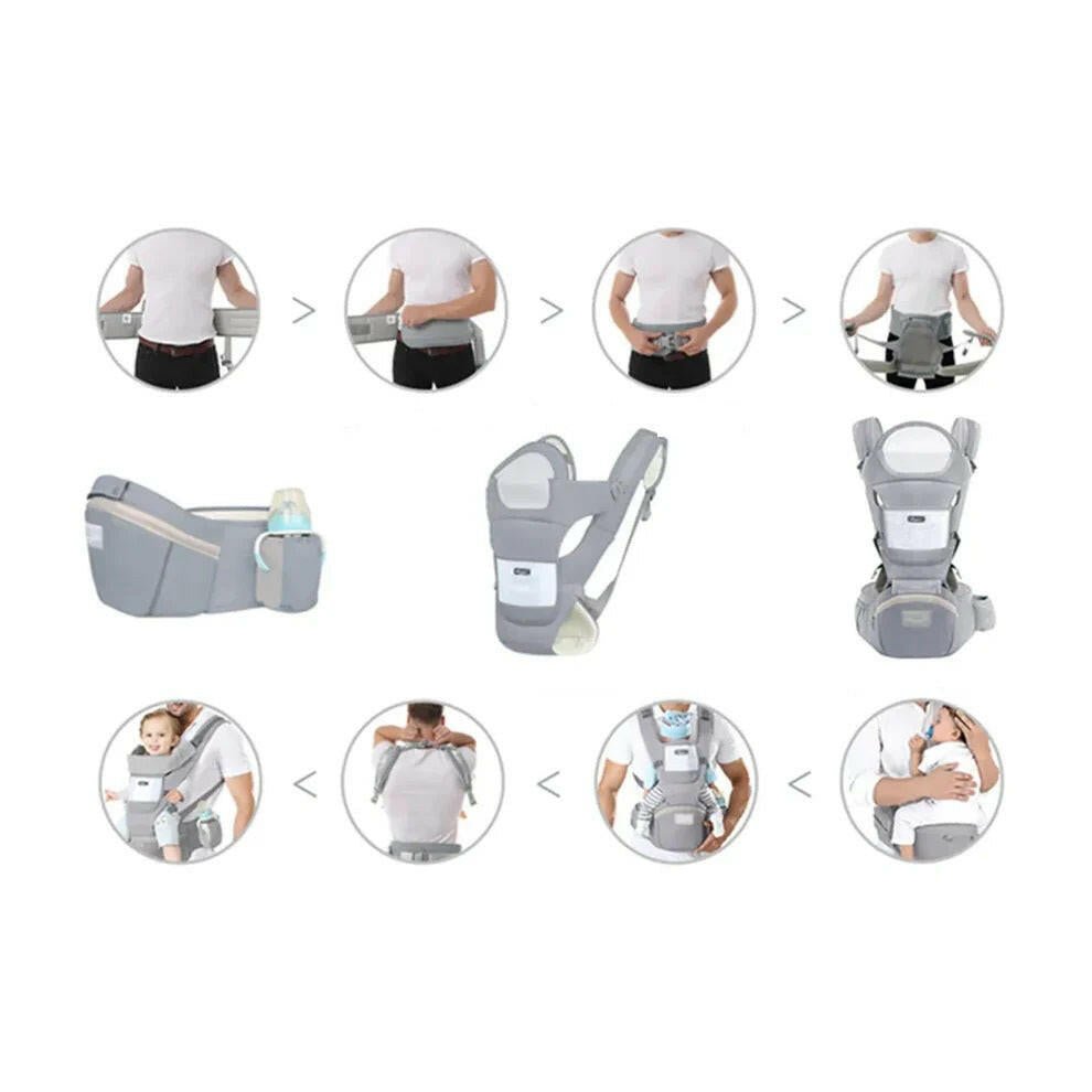 ERGO Porte-Bébé Ergonomique | Siège Hanches Ajustable pour Bébé - Baby Daisy