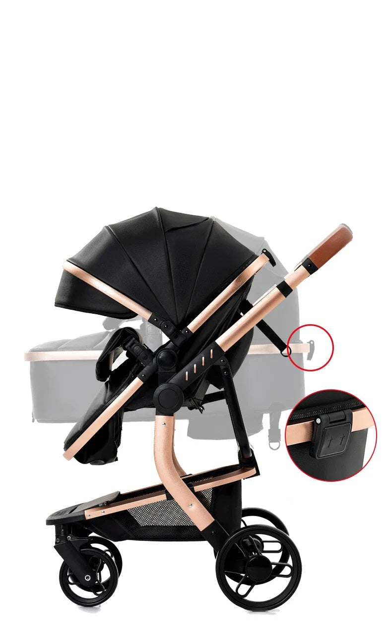 MAGIC | Poussette Bébé 3 en 1 Multifonction Légère et Réversible