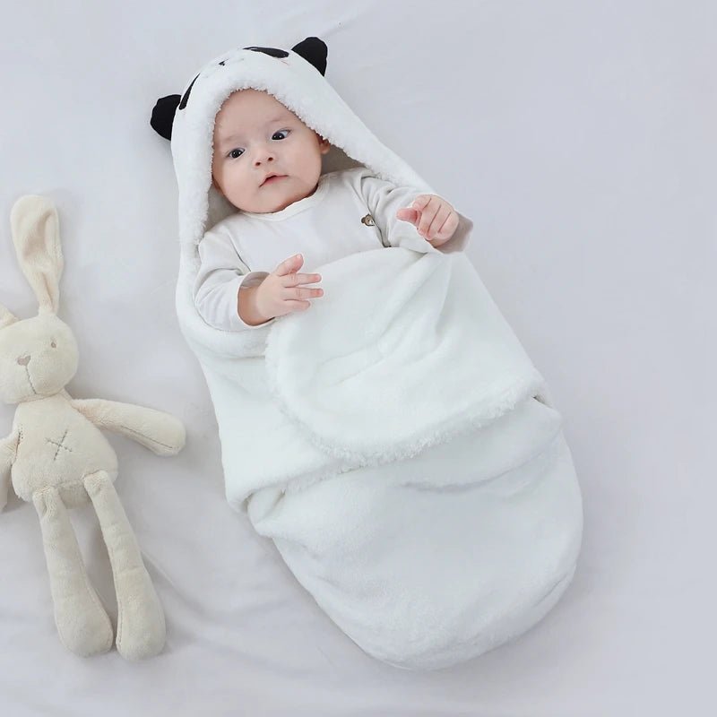 Couverture en flanelle pour bébé avec motif panda mignon