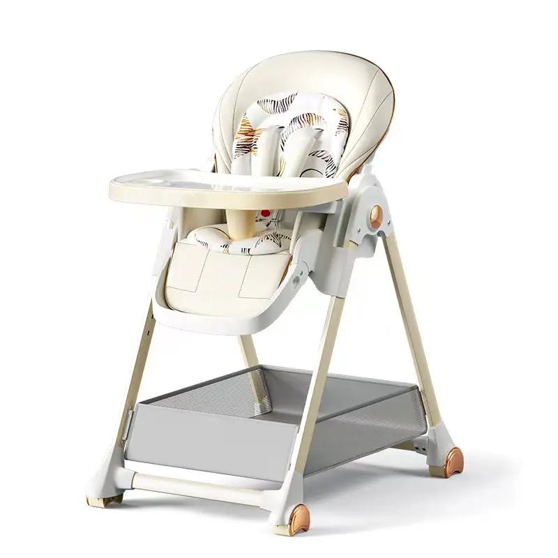 Chaise haute bébé blanche
