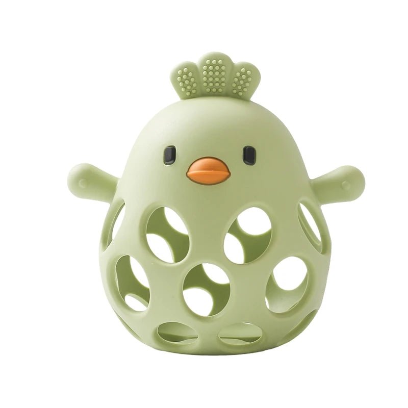 Anneau de Dentition Silicone pour Bébé vert
