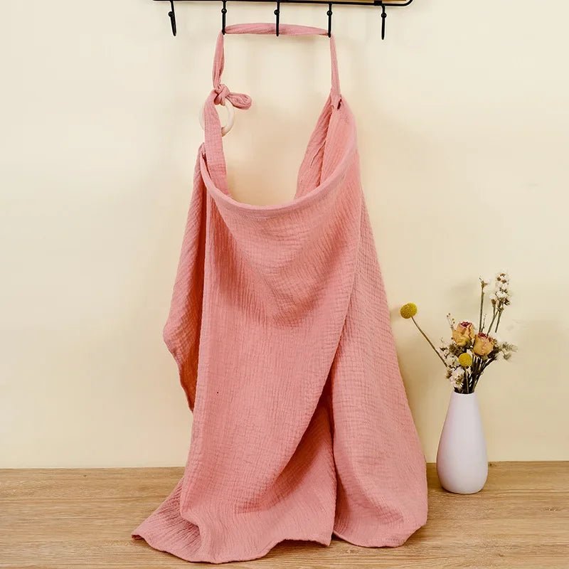 Couverture rose de maternité pour allaitement discret