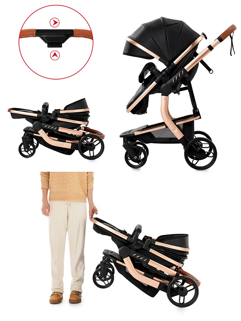MAGIC | Poussette Bébé 3 en 1 Multifonction Légère et Réversible