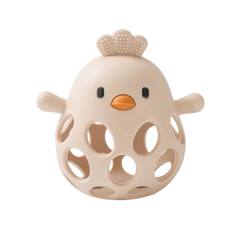 Anneau de Dentition Silicone pour Bébé beige