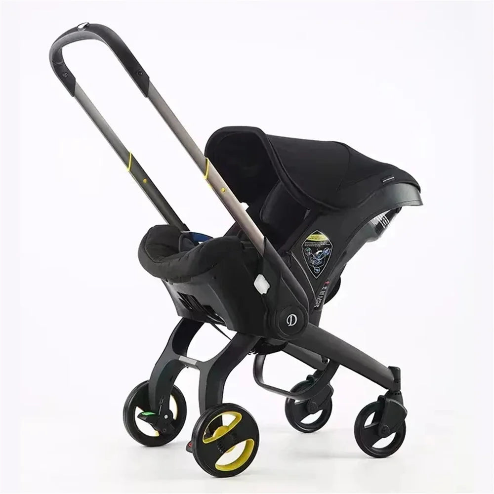 Poussette légère 4 en 1 pour bébé – Siège auto sécurisé, berceau, panier et chariot | KOZY