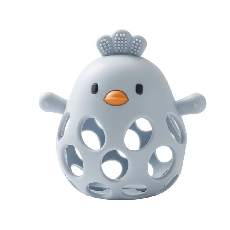 Anneau de Dentition Silicone pour Bébé bleu