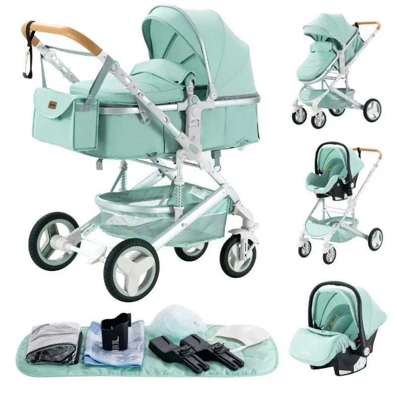 Poussette 3-en-1 – Nacelle, Siège Auto et Poussette Tout-en-Un | TRIO