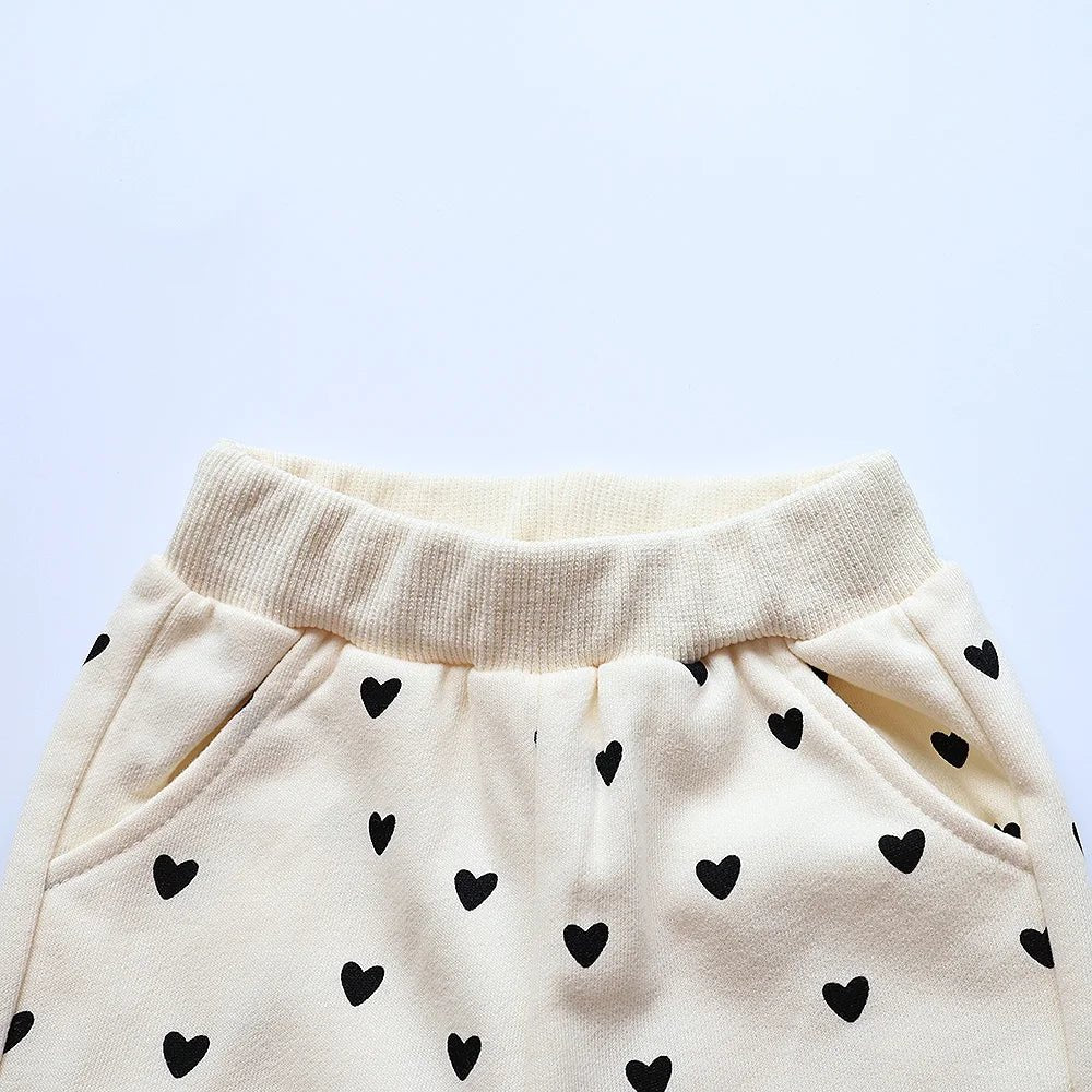 Tenue bébé confortable imprimé cœur
