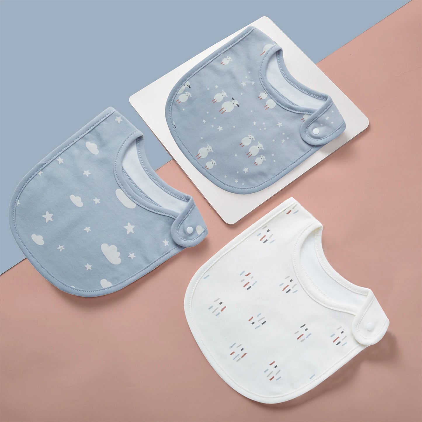 Bavoir bébé en coton 100% unisexe