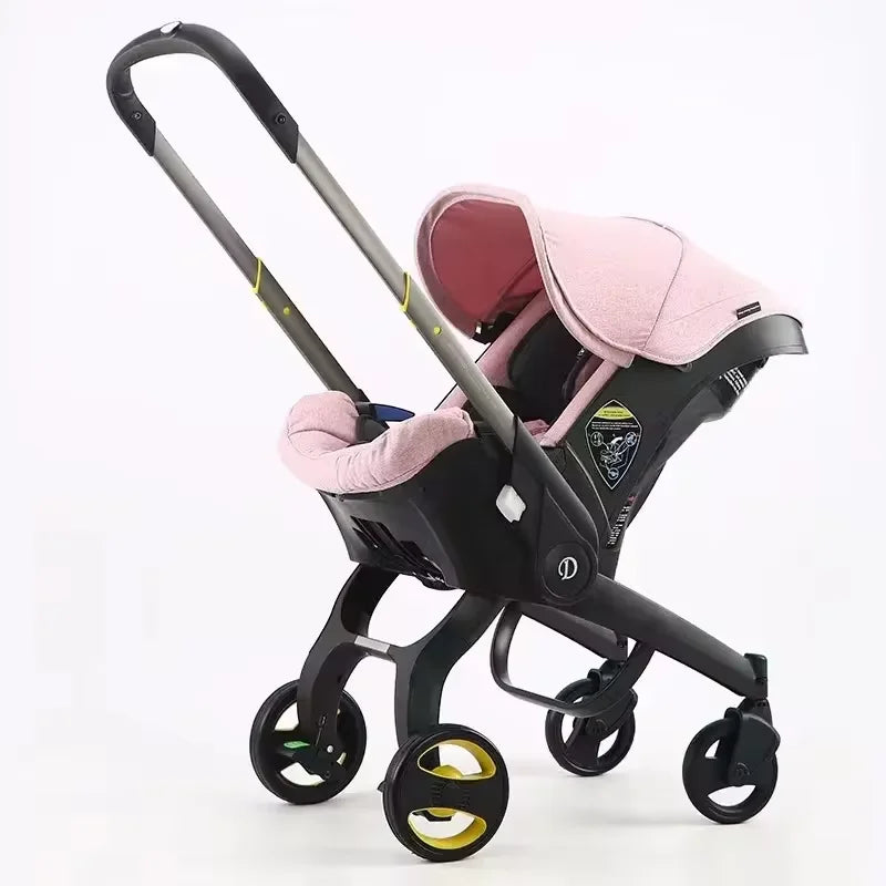 Poussette légère 4 en 1 pour bébé – Siège auto sécurisé, berceau, panier et chariot | KOZY