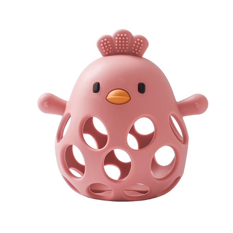 Anneau de Dentition Silicone pour Bébé rouge