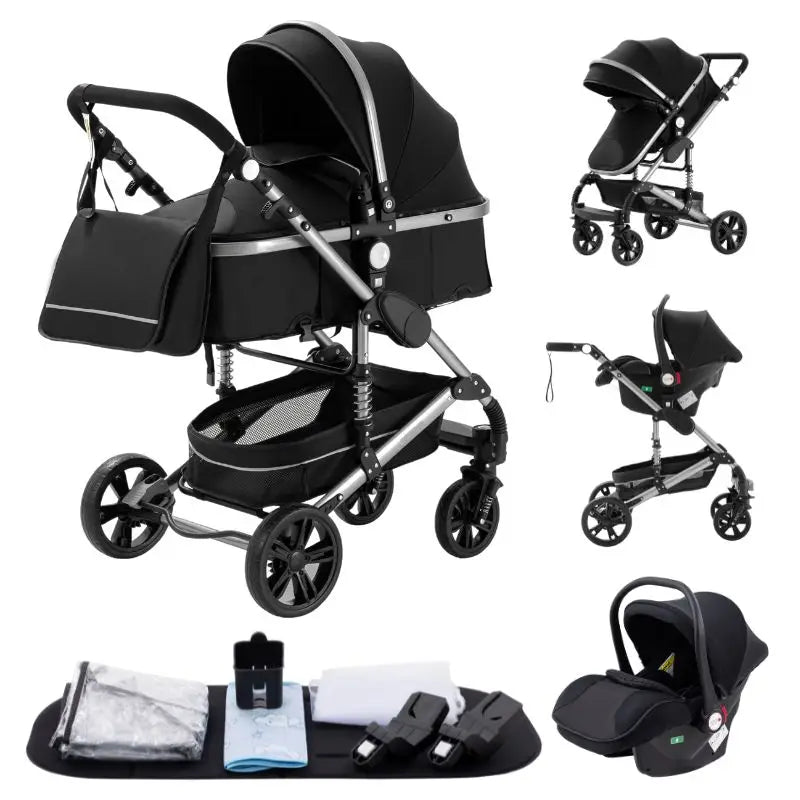 Poussette 3-en-1 – Nacelle, Siège Auto et Poussette Tout-en-Un | TRIO
