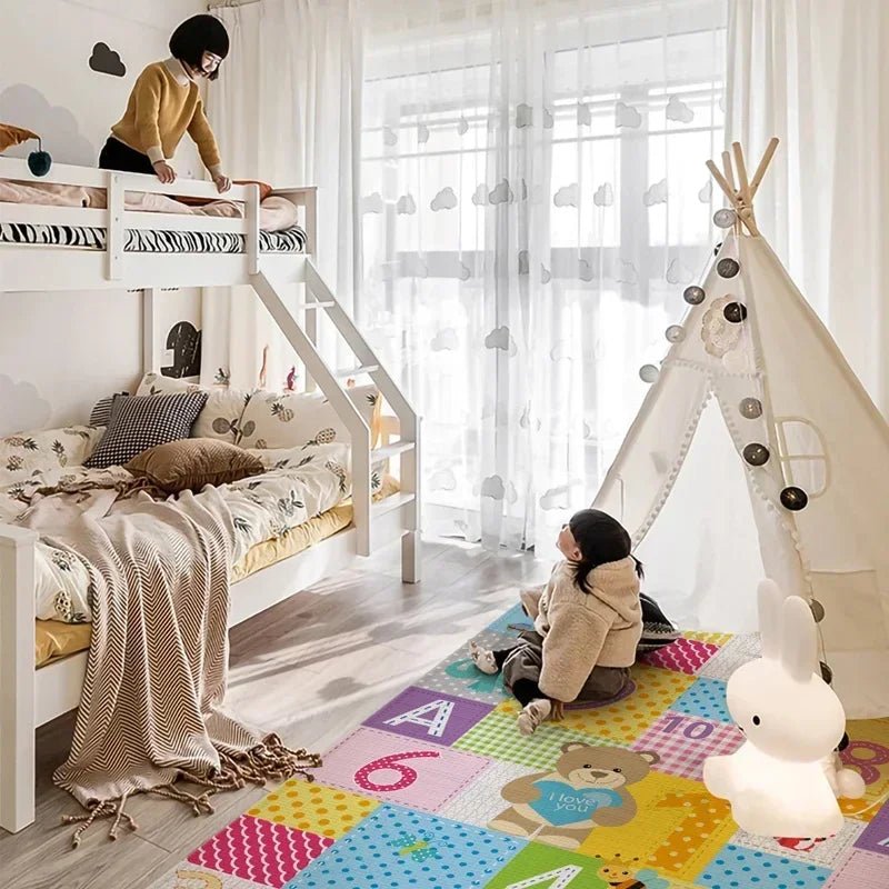 Tapis de jeu pliable bébé pour activités à la maison et en plein air