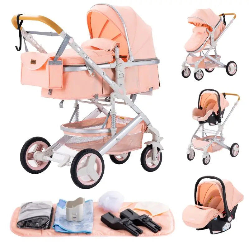 Poussette 3-en-1 – Nacelle, Siège Auto et Poussette Tout-en-Un | TRIO