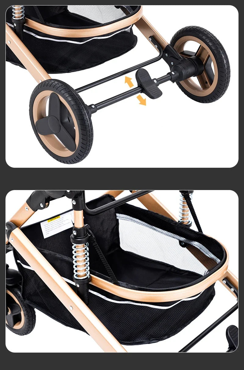 Poussette 3-en-1 – Nacelle, Siège Auto et Poussette Tout-en-Un | TRIO