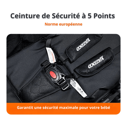 Poussette attache à 5 points