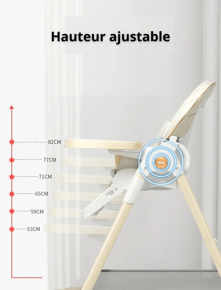 Chaise haute ajustable