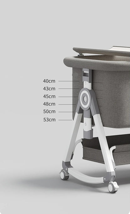 Berceau Portable et Pliable 3 en 1 pour Bébé avec Moustiquaire et Roues Rotatives
