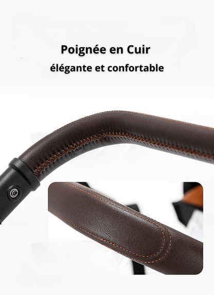 Poussette cuir