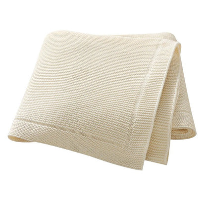couverture Bébé 4 Saisons en Coton – Douce, Respirante & Multifonction blanc