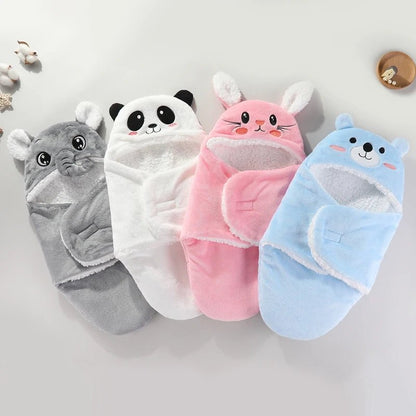 Couverture chaude en flanelle pour bébé avec motif  mignon