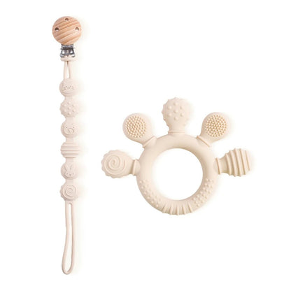 Anneau de Dentition en Silicone pour Bébé | Jouet Sensoriel Apaisant - Sans BPA - Baby Daisy