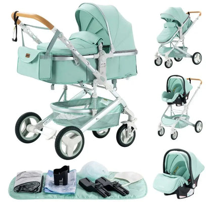 Poussette 3-en-1 – Nacelle, Siège Auto et Poussette Tout-en-Un | TRIO