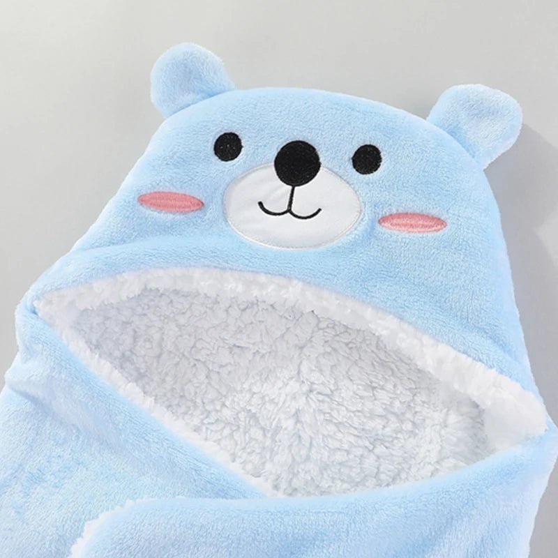 Sac de nuit en flanelle pour bébé ourson