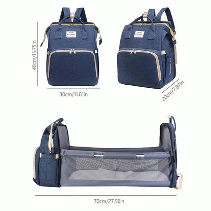 Sac à langer multifonctions bleu