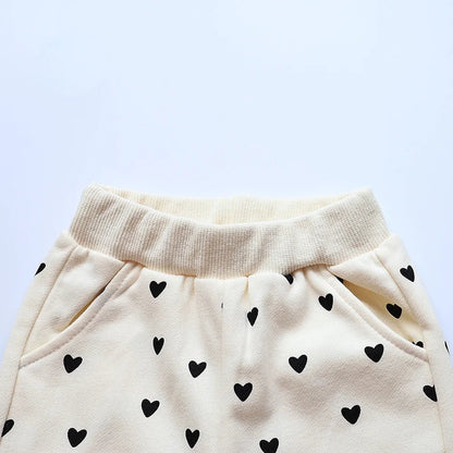 Tenue bébé  confortable imprimé cœur