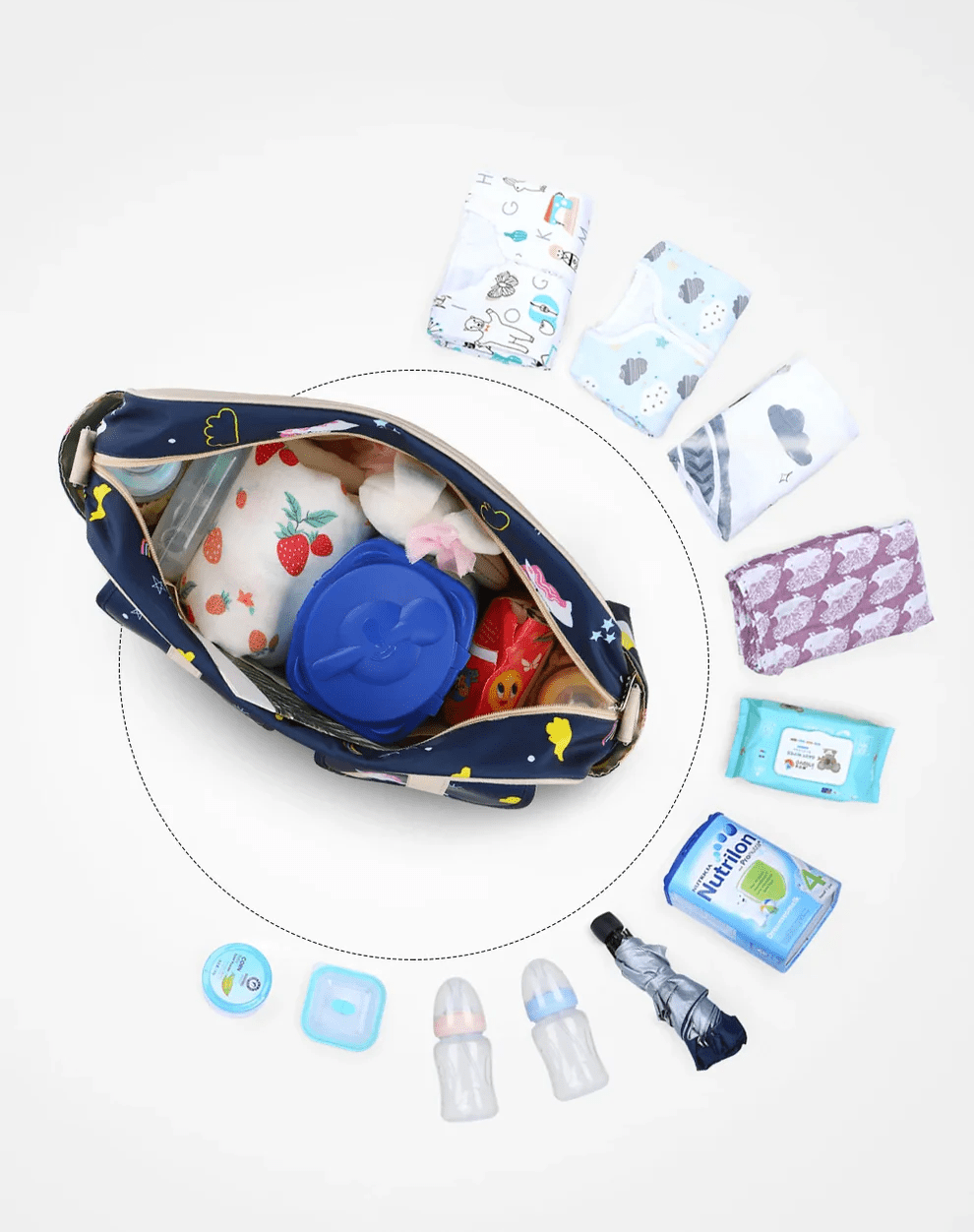 LIBELLULE Sac à Langer Multifonction Imperméable Grande Capacité - Baby Daisy