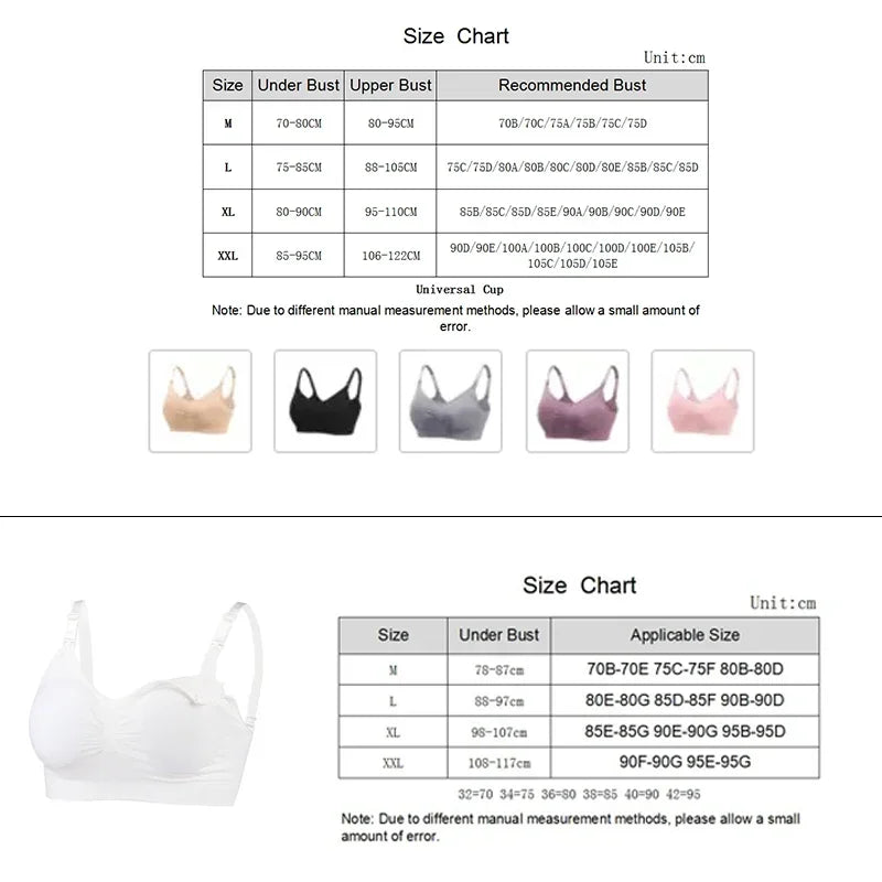Lot de 3 Soutiens-Gorge d'Allaitement guide de taille