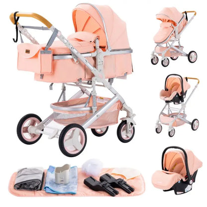 Poussette 3-en-1 – Nacelle, Siège Auto et Poussette Tout-en-Un | TRIO
