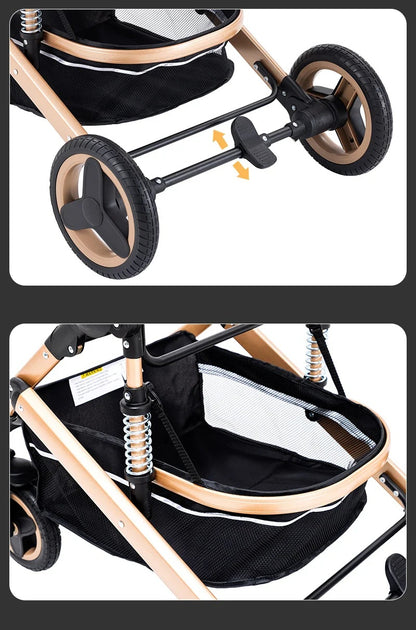 Poussette 3-en-1 – Nacelle, Siège Auto et Poussette Tout-en-Un | TRIO
